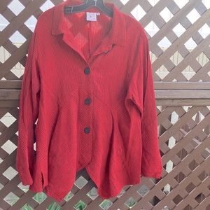 MILL VALLEY CLOTHING COMPANY Box Hobo Shirt Dark Red LAGENLOOK - L